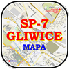 SP-7 w Gliwicach - mapa.